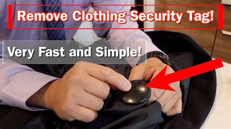 how to get off an rf tag|clothing store security tag removal.